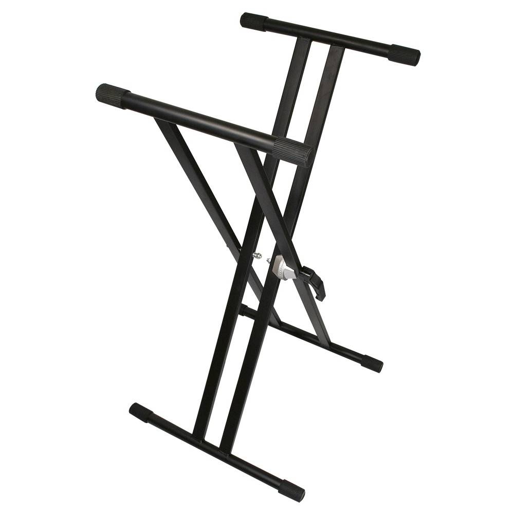 TGI Keyboard stand Double Braced Black