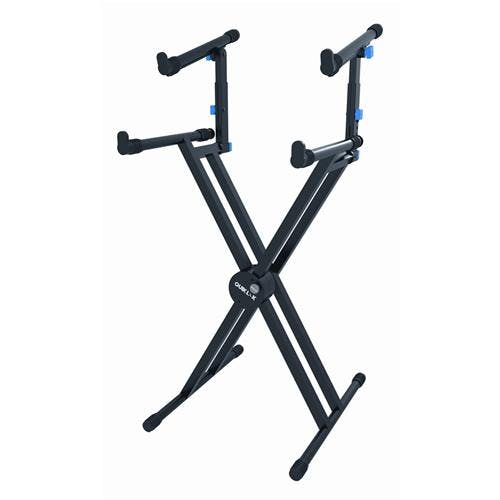 Quiklok QL742 two tier double braced keyboard stand