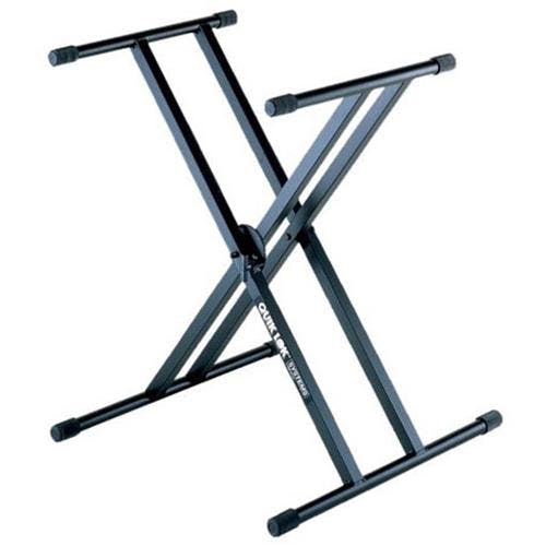 Quiklok QL746 Single Tier Double Braced X Frame Keyboard Stand