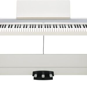 Korg B2 Digital Piano in White With Stand & Pedalboard