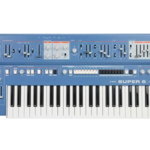 UDO Super 6 - 12 Voice Binaural Analogue Hybrid Synthesizer in Blue