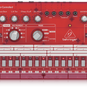 Behringer RD-6-SB Classic Analog Drum Machine in BRIGHT RED