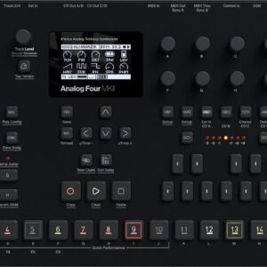 B Stock : Elektron Analog Four MKII - 4-Voice Polyphonic Tabletop Synth 0018