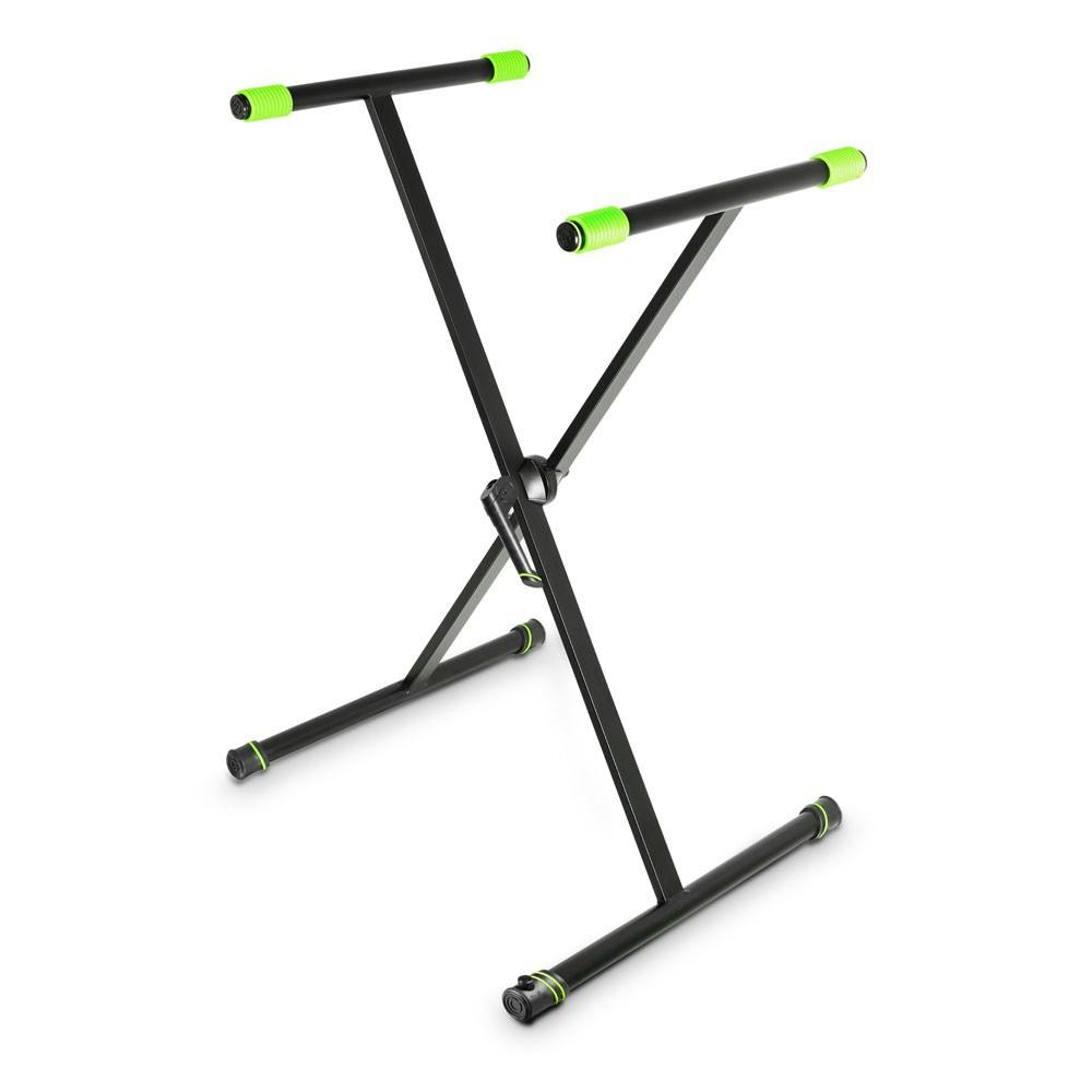 Gravity Single Braced Keyboard Stand X-Form in Black