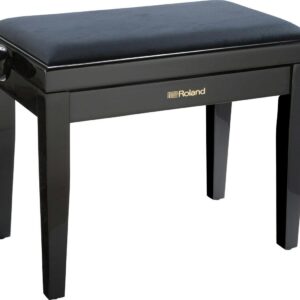 Roland RPB-220PE Piano Bench in Polished Ebony with Velours Seat