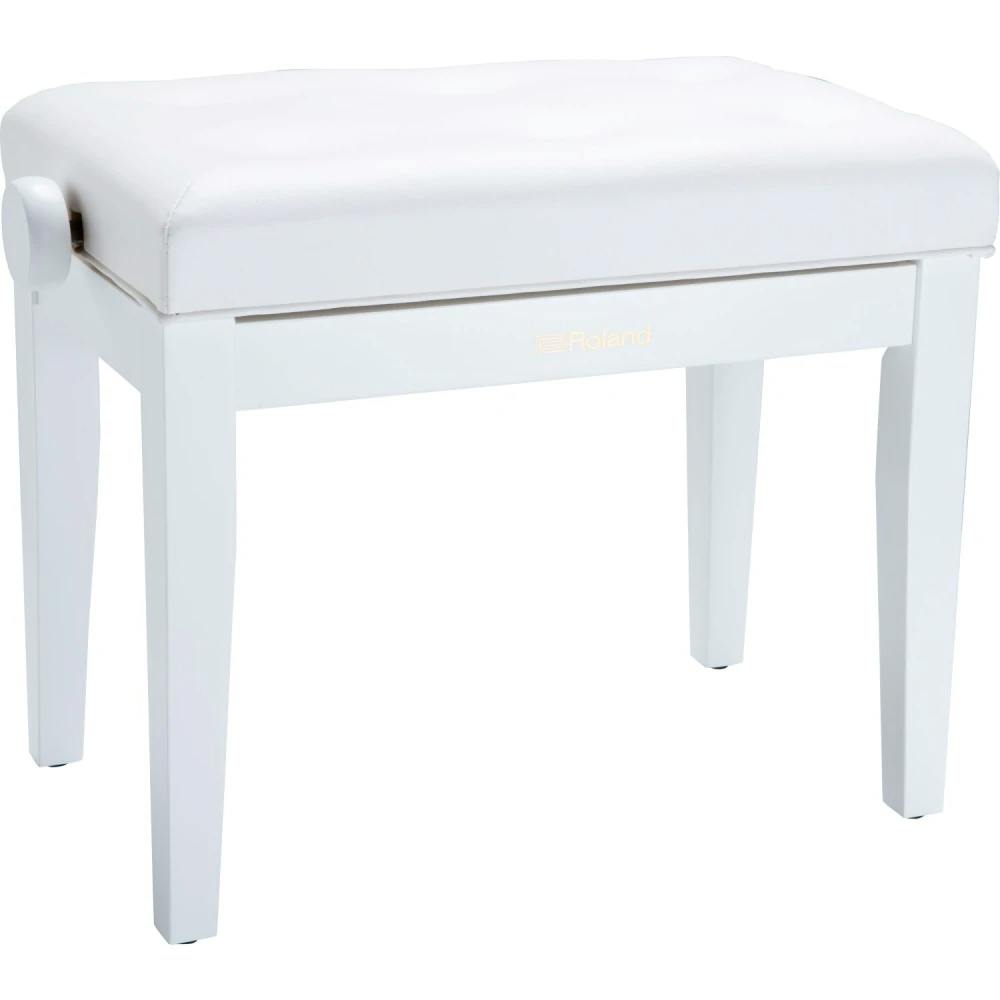 Roland RPB-300WH Piano Bench in Satin White with Vinyl Seat