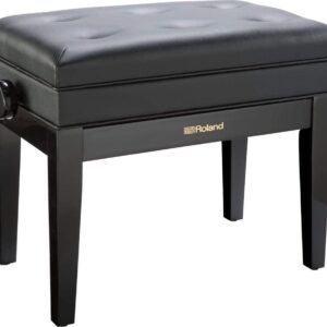 Roland RPB-400PE Piano Bench in Polished Ebony with Vinyl Seat