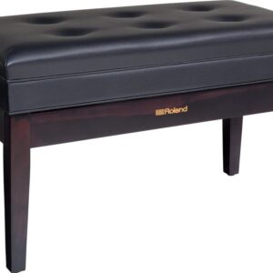 Roland RPB-D400RW Duet Size Piano Bench in Rosewood with Vinyl Seat & Music Compartment