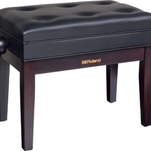 Roland RPB-400RW Piano Bench in Rosewood with Vinyl Seat