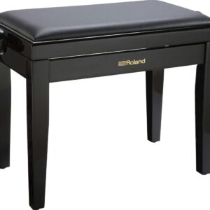 Roland RPB-200PE Piano Bench in Polished Ebony, Vinyl Seat