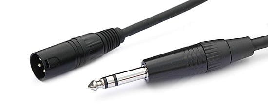 6.3mm stereo jack to male XLR - balanced 1m