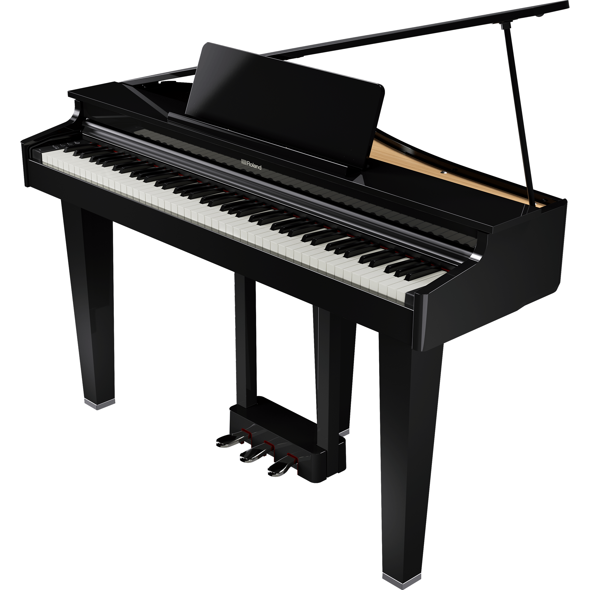 Roland GP-3 Compact Grand Piano in Polished Ebony