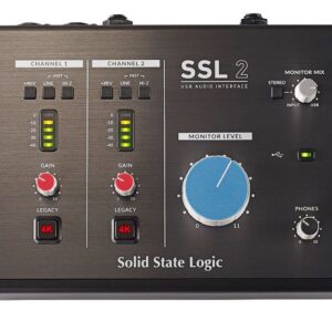 SSL 2 USB-C Audio Interface with Analog Mic Preamps