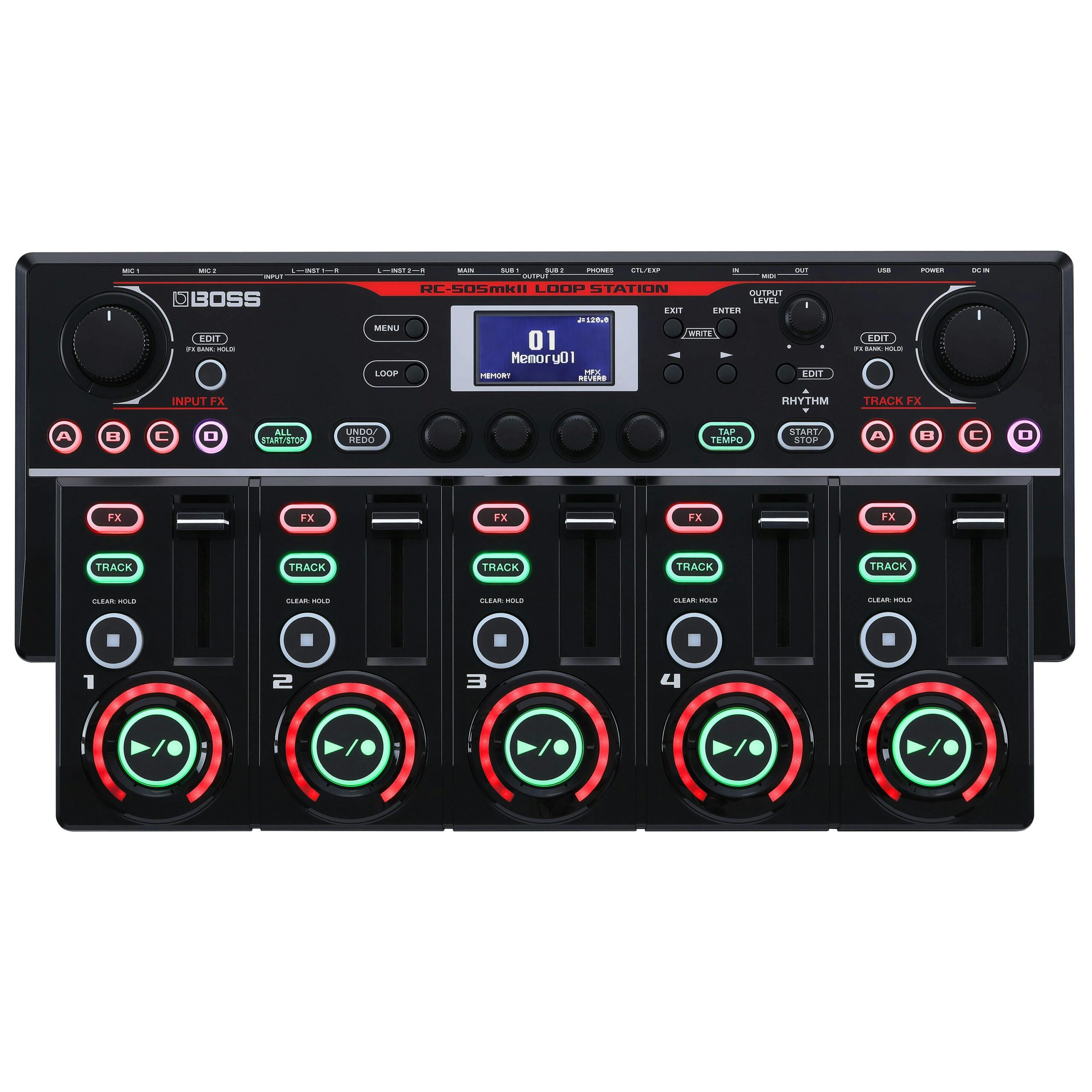 Boss RC-505MKII Flagship Tabletop Looper with 5 tracks & Mic Inputs