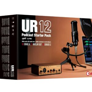 Steinberg UR12 Podcast Pack with Condenser Mic & Wavelab Cast