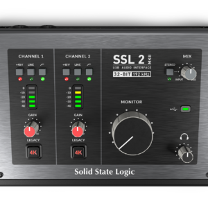 SSL 2 V2 USB-C Audio Interface with Analog Mic Preamps