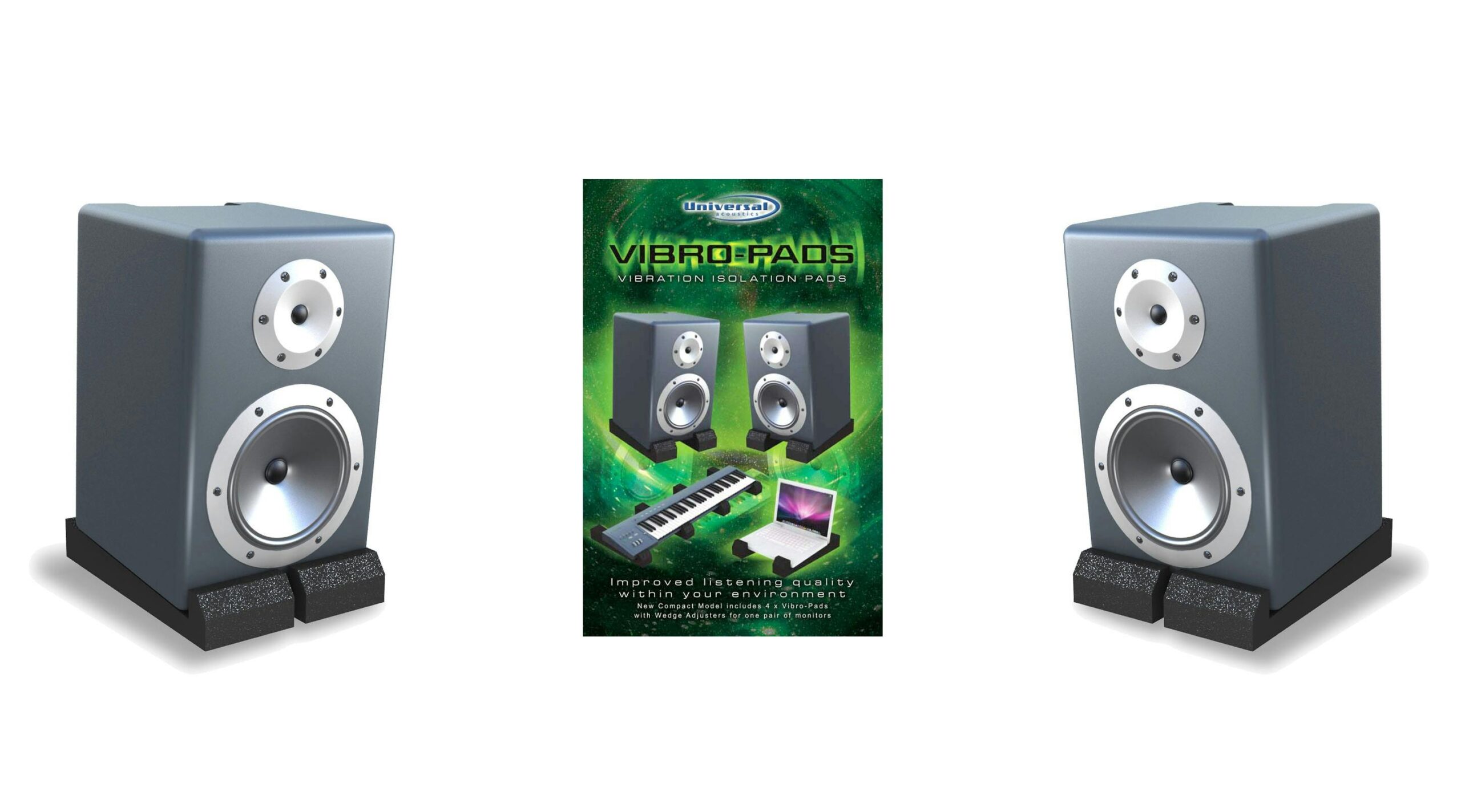 Universal Acoustics Vibro-Pads - includes 4 pads