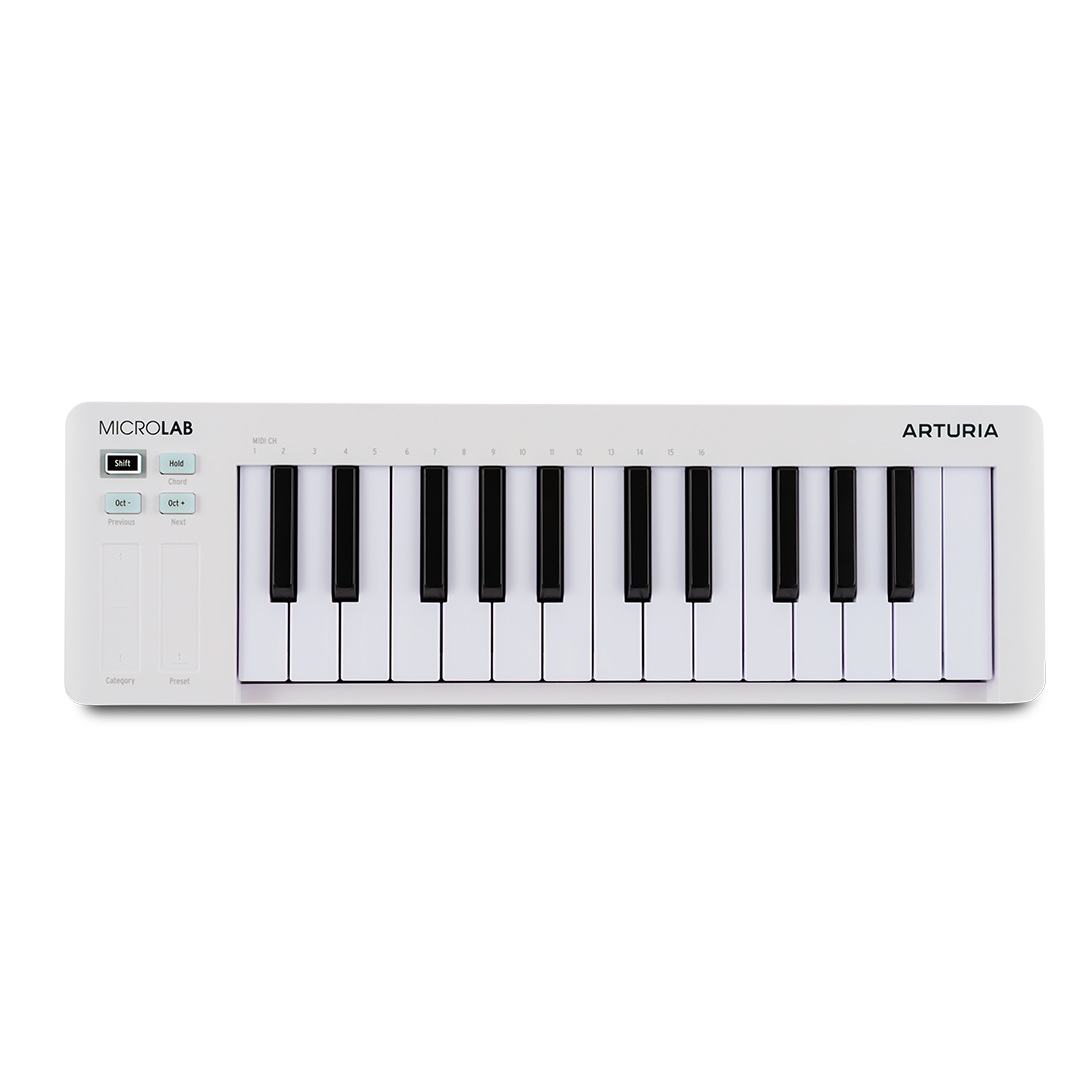 Arturia Microlab MK3 - 25 Key Mini Controller Keyboard in White