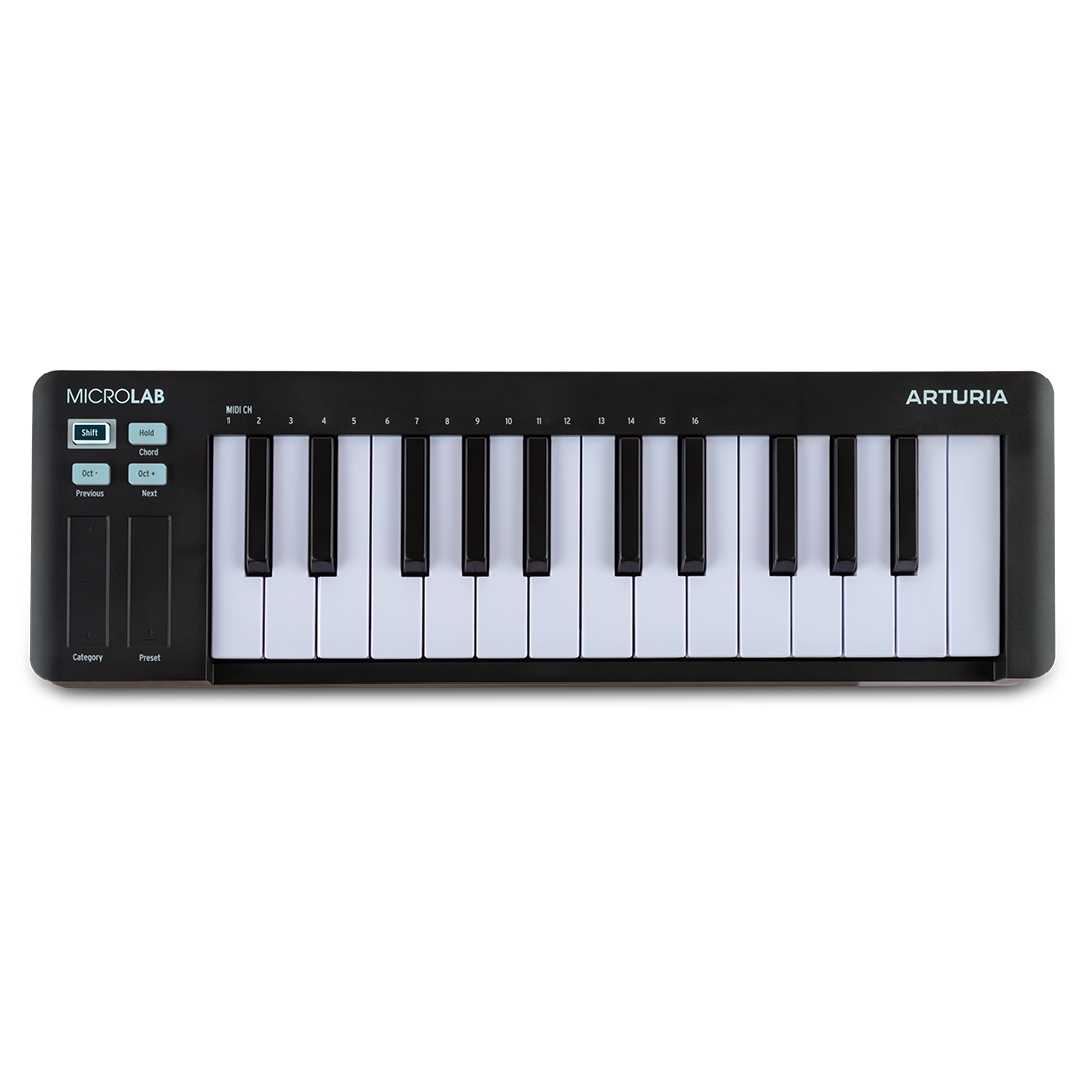 Arturia Microlab MK3 - 25 Key Mini Controller Keyboard in Black