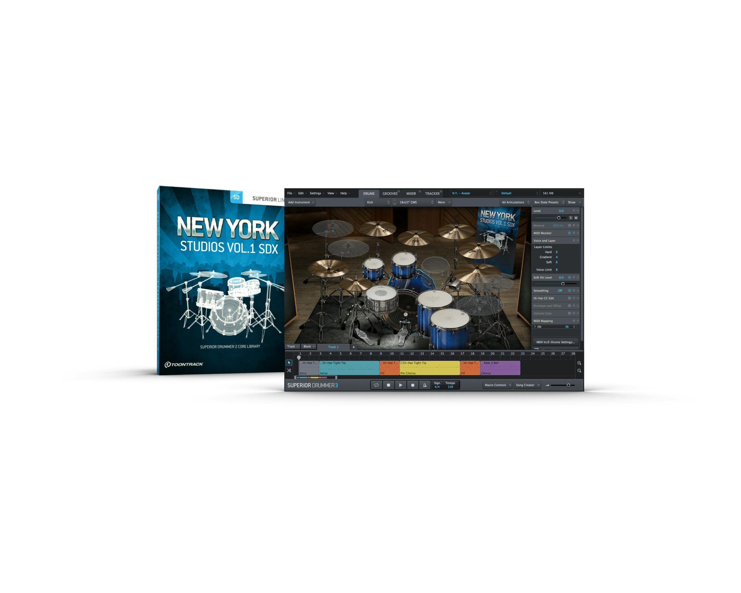 Toontrack SDX New York Studios Vol 1 (ESD)