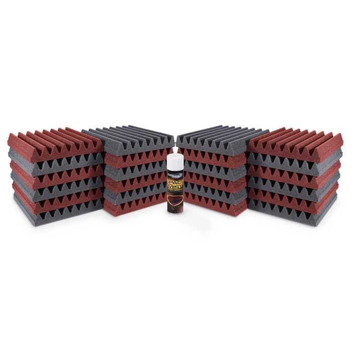 Universal Acoustics Pluto Kits - 24 x MW300-50 - Burgundy & Charcoal