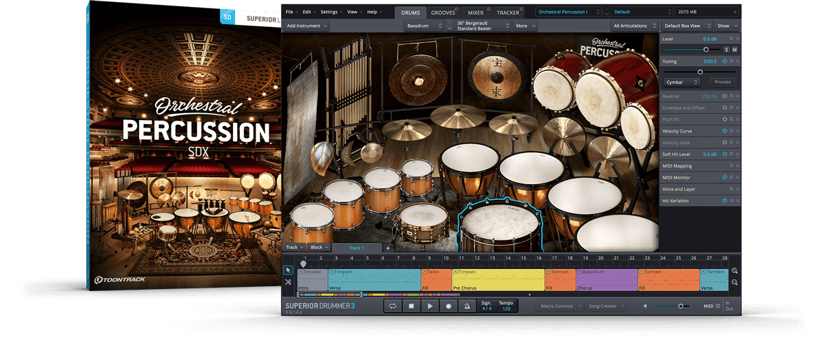 Toontrack Orchestral Percussion SDX