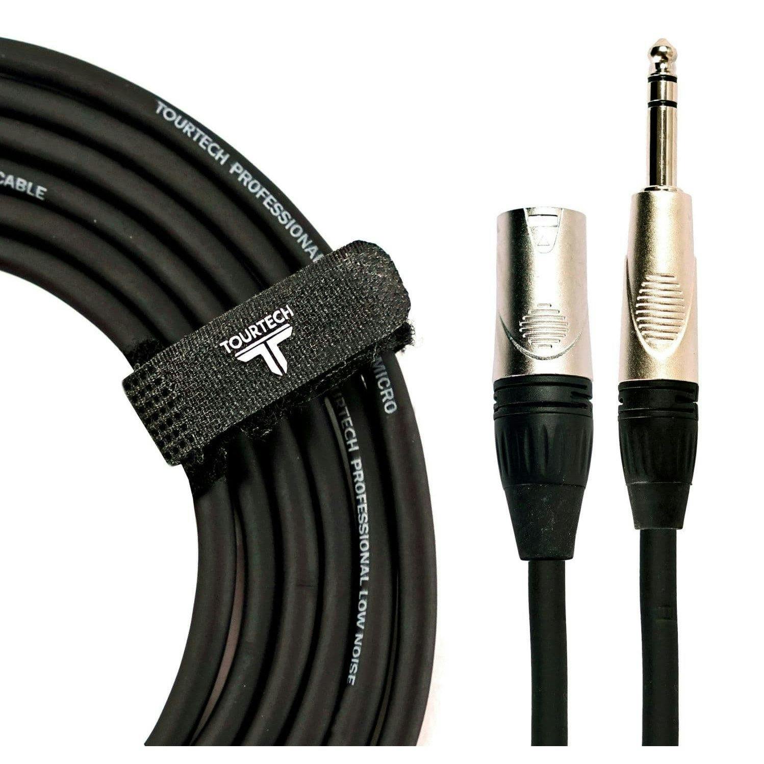 Tourtech 10ft/3m Male XLR to Stereo Jack Cable