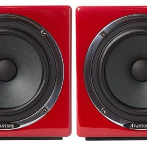 Avantone MixCube Active Full-Range Mini-Reference Studio Monitors in Ferrari Red (Pair)