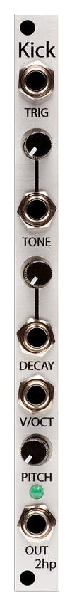 2hp Kick Drum Synth Eurorack Module
