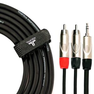 Tourtech 10ft/3m Y Cable Stereo Mini Jack - 2 RCA