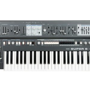 UDO Super 6 - 12 Voice Binaural Analogue Hybrid Synthesizer in Black