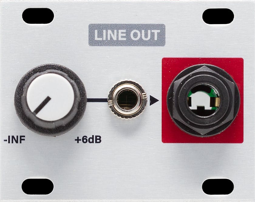 Intellijel 1U Line Out Mono TRS Output Eurorack Module