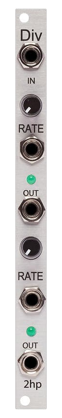 2hp Div Eurorack Clock Divider/Multiplier Module