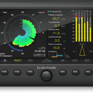 TC Electronic Clarity M - Stereo & 5.1 Audio Meter with 7" High Resolution Display & USB Connection for Plug-In Metering