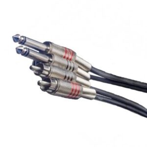 Andertons Pro Sound 2x Mono Jack to 2x RCA Phono Cable 6m