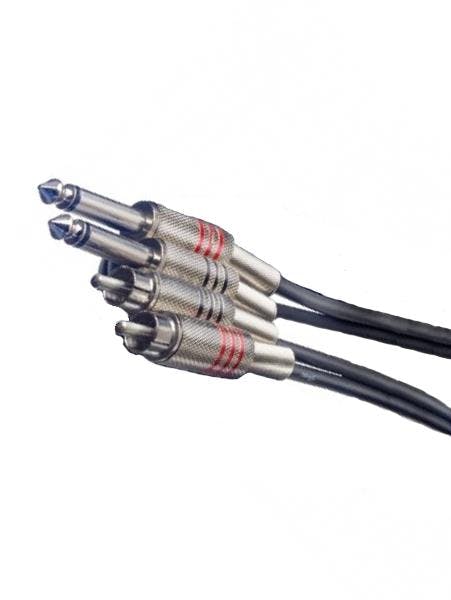Andertons Pro Sound 2x Mono Jack to 2x RCA Phono Cable 6m