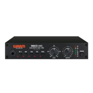 Warm Audio WA12 MKII Half-Rack Discrete Microphone Preamp in Black