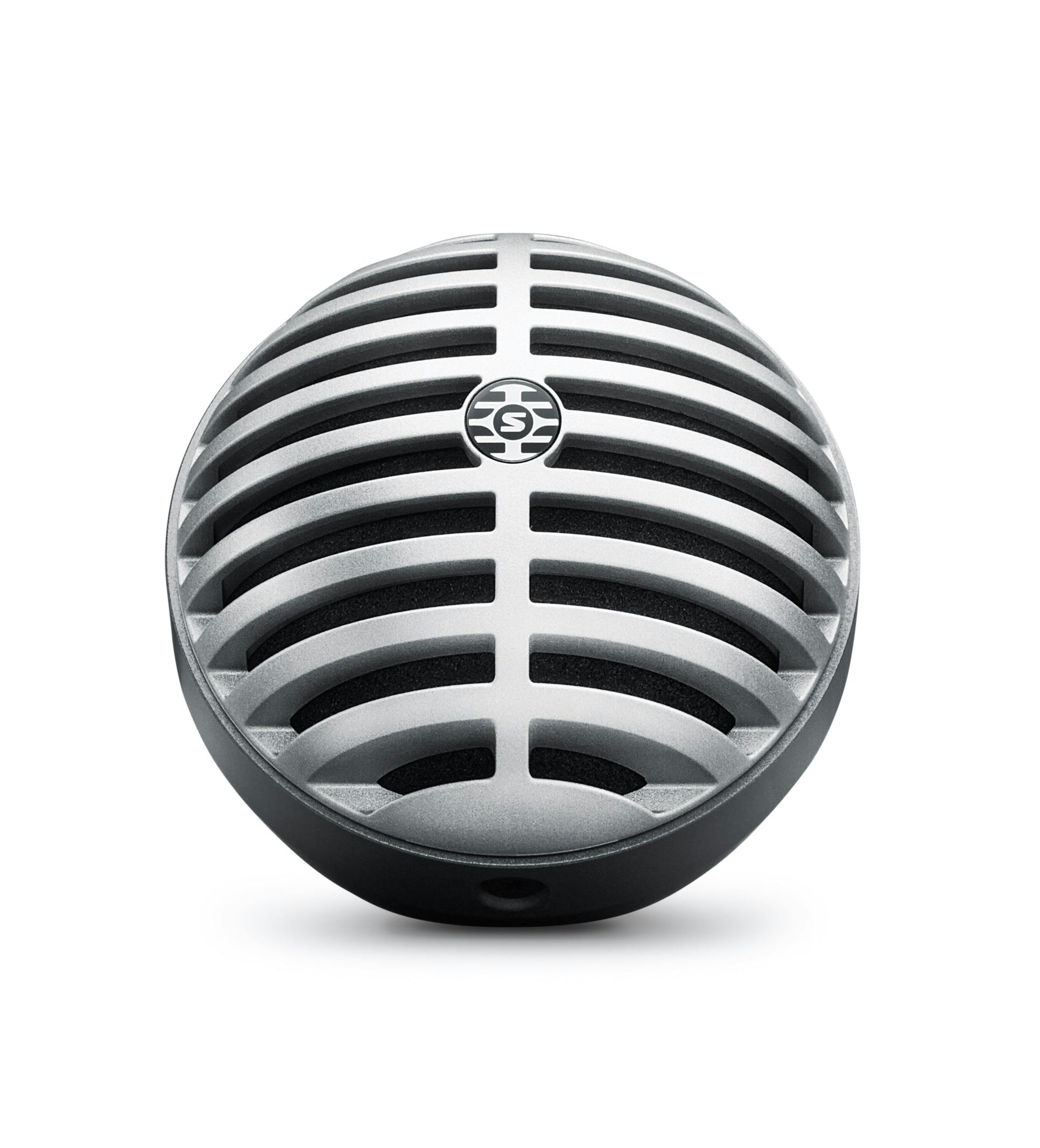 Shure Motiv MV5 Digital Large Diaphragm Condenser Mic In Silver