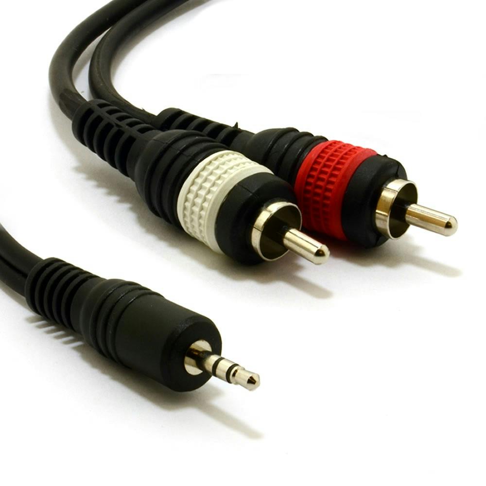 Andertons Pro Sound 3.5mm Stereo Jack to 2x Phono 1m