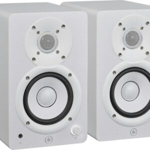 Yamaha HS4 Studio Monitors in White