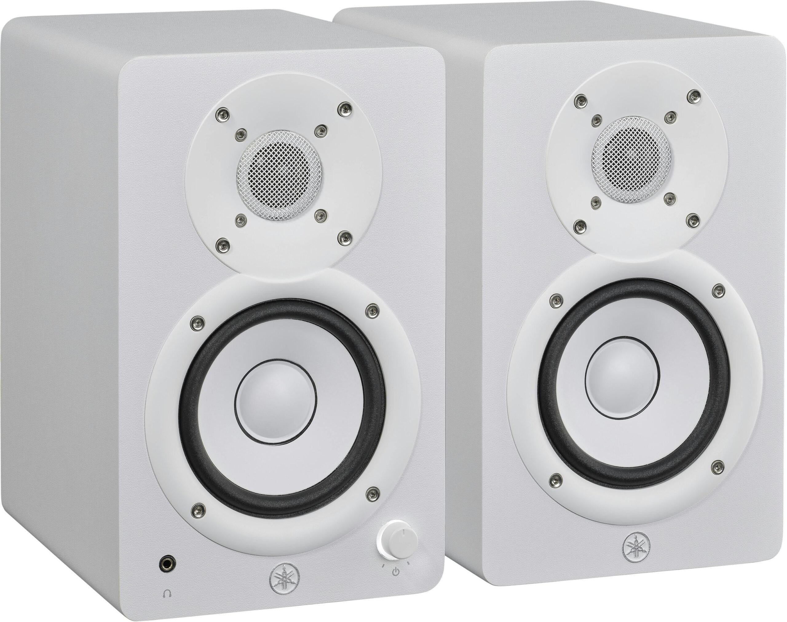 Yamaha HS4 Studio Monitors in White