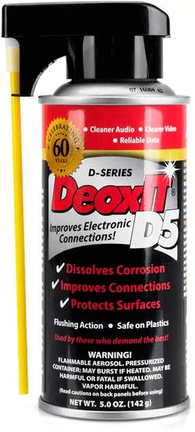 CAIG DeoxIT Contact Cleaner, 5% Spray, 5 oz