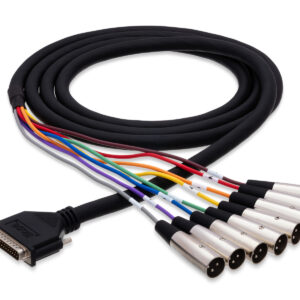 Hosa Balanced Snake, DB25 to XLR3M, 7M