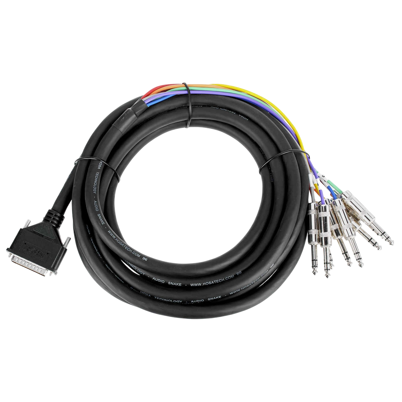 Hosa Balanced 8-way Snake,1/4 in TRS to XLR3F,3m