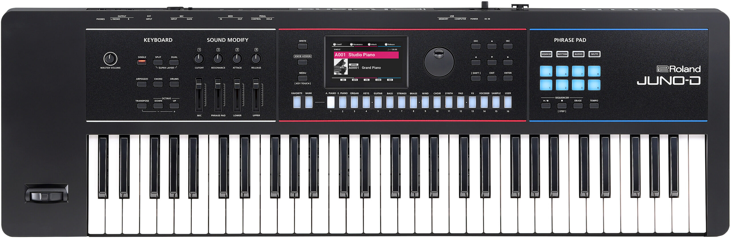 Roland Juno D-6 Synth - 61 Keys