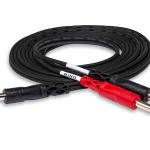 Hosa Insert Cable, 1/4" TRS to Dual 1/4" TS, 1M