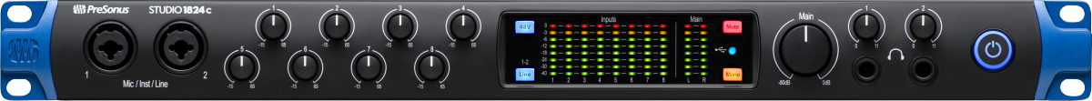 PreSonus Studio 18|24c  - 18x18, 192 kHz, USBC Recording System