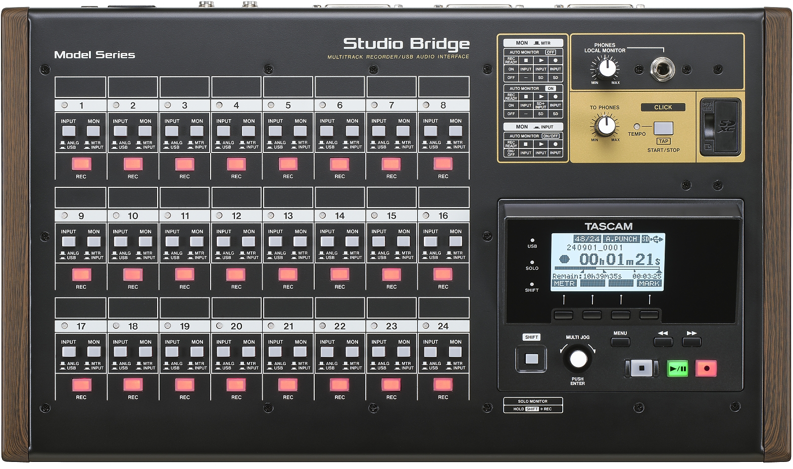 Tascam Studio Bridge 24-Track Audio Recorder & Audio/MIDI Interface