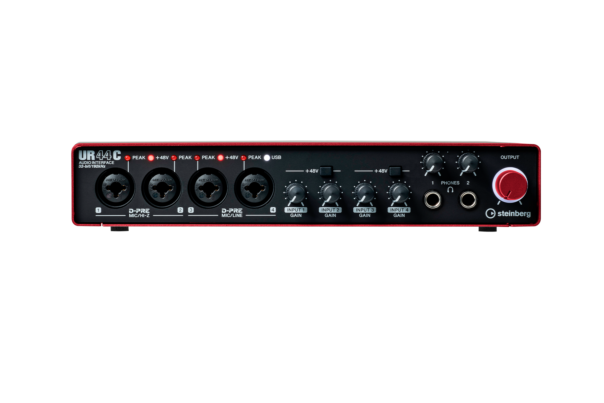 Steinberg UR44C USB Audio & MIDI Interface in RED