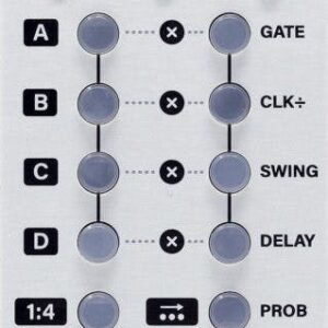 Intellijel Steppy 4x64 Gate/Trigger Sequencer Eurorack Module